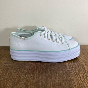 Keds x Magnolia Bakery Triple Up Platform Sneaker Women’s Size 8.5 White/Green